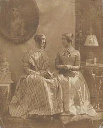 [De vrouw en dochter van de kunstenaar], 1846-49