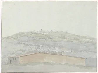 Gezicht op Montefusco (Voyage en Italie, en Sicile et à Malte - 1778)