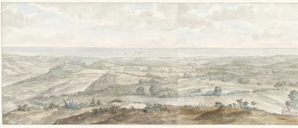 Panorama vanaf Collis Minervalis (Voyage en Italie, en Sicile et à Malte - 1778)