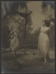 [Dansers in de tuin].