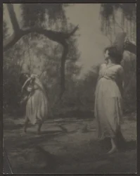 [Dansers in de tuin].