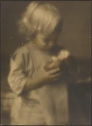 [Portret van een kind met een appel]
