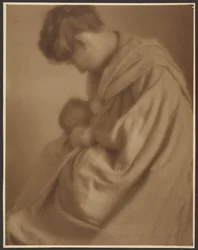 [Portret van een moeder en haar baby]