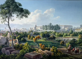 Uitzicht op de Esquilijn, Rome, c.1800