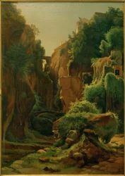 L. Gurlitt, Rotskloof bij Sorrento