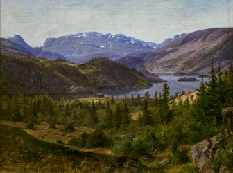 Uitzicht op Slidre Fjord