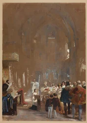 Ceremonie in een kathedraal
