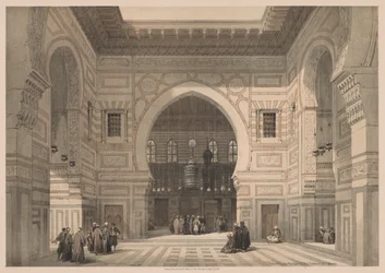 Egypte en Nubië: Deel III - Nr. 36, Interieur van de Moskee van de Sultan El Ghoree, 1838