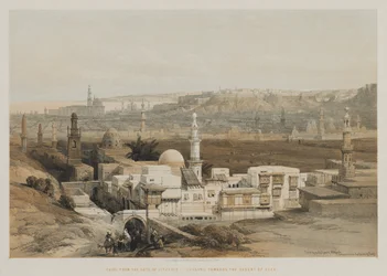 Egypte en Nubië, Deel III: Caïro vanaf de poort van Citzenib, kijkend naar de woestijn van Suez, 18
