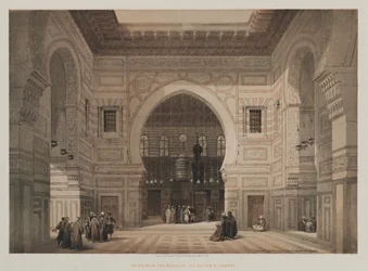 Egypte en Nubië, Volume III: Interieur van de Moskee van de Sultan El Ghoree