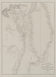 Egypte en Nubië, Deel III: Kaart ter illustratie van de schetsen van David Roberts, Esq...1849, 1849