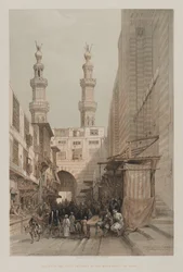 Egypte en Nubië, Deel III: Minaretten en grote ingang van de Metwaleys, in Caïro