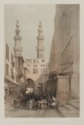 Egypte en Nubië, Deel III: Minaretten, en Grote Ingang van de Metwaleys, in Caïro, 1848