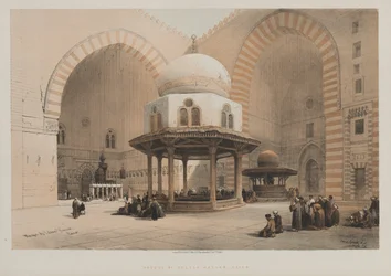 Egypte en Nubië, Deel III, Moskee van de Sultan Hassan, Caïro, 1848