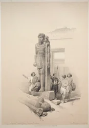 Egypte en Nubië: Deel II - Nr. 7, Kolossen bij Wady Saboua, 1838