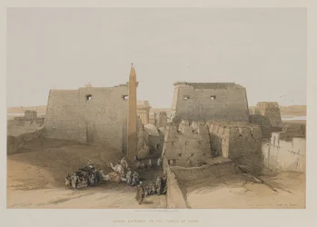 Egypte en Nubië, Deel II: Grote ingang van de Tempel van Luxor, 1848