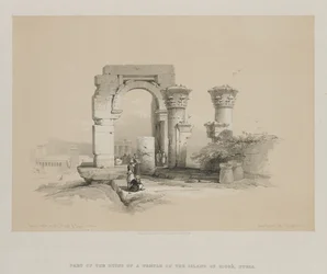 Egypte en Nubië, Deel II: Ruïnes - Tempel op het Eiland Biggeh, Nubië