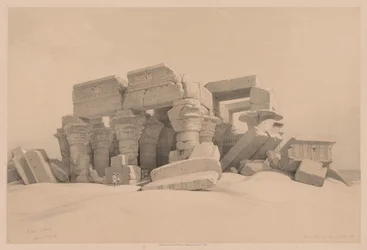 Egypte en Nubië: Deel I - Nr. 1, Nr. 2, Overblijfselen van het Portiek van de Tempel van Kom Ombo
