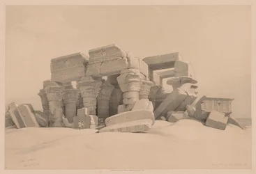 Egypte en Nubië: Deel I - Nr. 1, Nr. 2, Overblijfselen van de Portiek van de Tempel van Kom Ombo