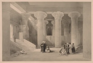 Egypte en Nubië: Deel I - Nr. 24, Tempel in Esneh, 1838