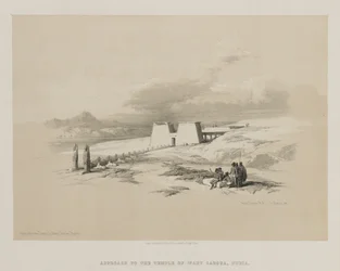 Egypte en Nubië, Deel I: Toegang tot de Tempel van Wady Saboua, Nubië, 1847