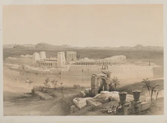 Egypte en Nubië, Deel I: Algemeen Uitzicht op het Eiland Philae, Nubië