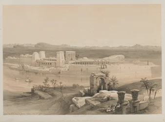 Egypte en Nubië, Deel I: Algemeen Uitzicht op het Eiland Philae, Nubië, 1846