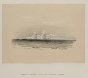 Egypte en Nubië, Deel I: Beelden van Memnon, Thebe, 1846