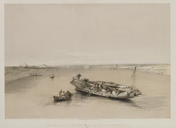 Egypte en Nubië, Deel I: Uitzicht op de Nijl richting de piramides van Dashour en Saccara, 184