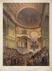 Begrafenis van de Hertog van Wellington, de ceremonie in St Paul