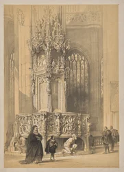 Schetsen in België en Duitsland, Eerste Serie, Sacramentshuis in de Kerk van St. Laurent, Neurenberg