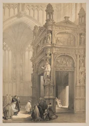Schetsen in België en Duitsland, Tweede Serie: Nr. 20 - Portaal, Kerk van St. Pieter, Leuven