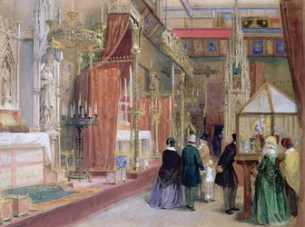 Het Middeleeuwse Hof van de Grote Tentoonstelling van 1851