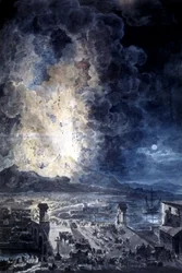 Uitbarsting van de Vesuvius in Napels