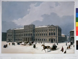 Het Mariinsky Paleis op het Sint-Isaacplein in Sint-Petersburg