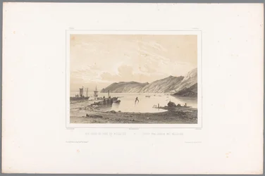 Zicht op de haven van Mölle