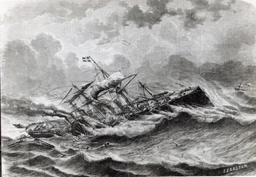 De ramp met de Great Eastern in september 1861