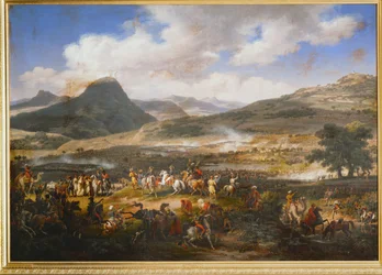 De slag om Mount Tabor (schilderij op doek)
