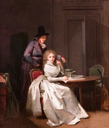 Een vrouw schrijft aan haar minnaar (of De brief), ca. 1789-1793