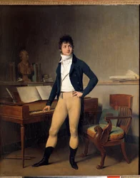 Portret van Francois Adrien Boieldieu, Franse componist