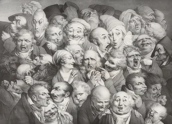 Réunion de 35 têtes diverses. 1825