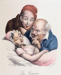 Zeven hoofdzonden: Lust door Boilly