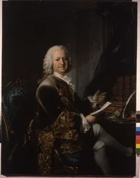 Portret van Louis Phelypeaux, graaf van Saint Florentin, markies en hertog van La Vrilliere (1705-1777), Franse staatsman