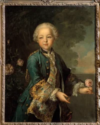 Portret van Lodewijk Filips II Jozef, hertog van Orléans, genaamd Philippe Égalité, daarna hertog van Chartres (1747-1793). Schilderij van Louis Tocqué (1696-1772). Museum voor Schone Kunsten