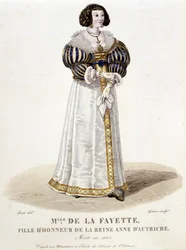 Marie-Madeleine (Marie Madeleine) Pioche de La Vergne, Gravin de Lafayette (Madame de la Fayette) (1634-1693), ere-dame van Koningin Anna van Oostenrijk. In 