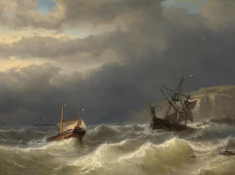 Storm in het Kanaal van Dover