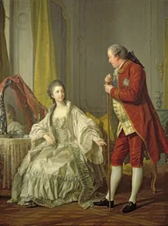 Portret van de markies de Marigny en zijn vrouw, Marie-Francoise Constance Julie Filleul