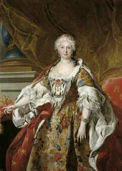 Spaans: Isabel Farnesio, reina de España Officieel portret van koningin Isabel de Farnesio