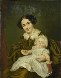 Mevrouw Carp en haar jonge zoon
