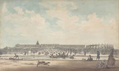 Het Kasteel van Versailles Gezien vanuit de Tuinen, 1779